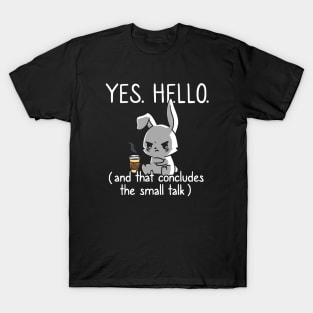 That Concludes Small Talk Funny Introvert Socially Awkward T-Shirt